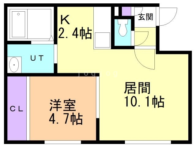 江別市野幌町のマンションの間取り