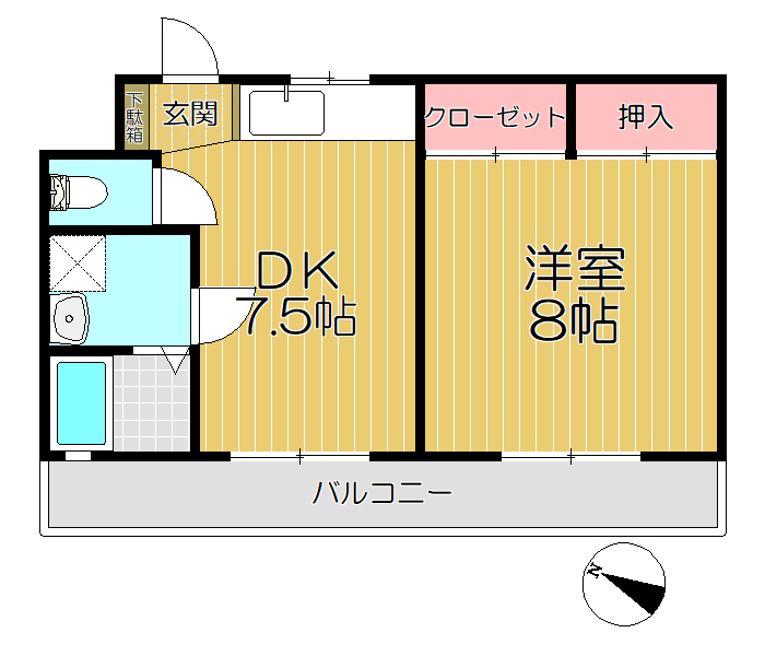 ロイヤルコート(ネット付き)の間取り