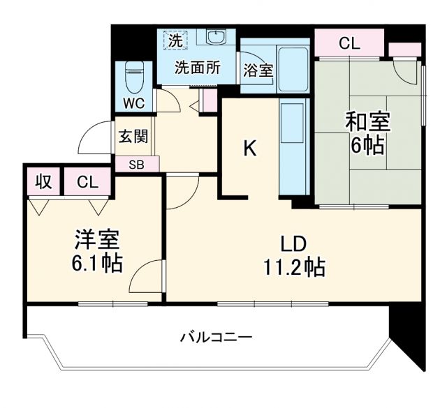 メロディーハイム堺町の間取り