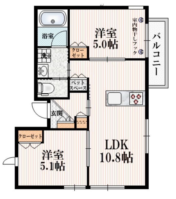 （仮称）西綾瀬２丁目メゾンの間取り