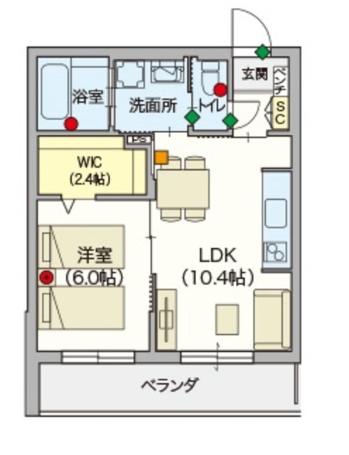 板橋区中台のマンションの間取り