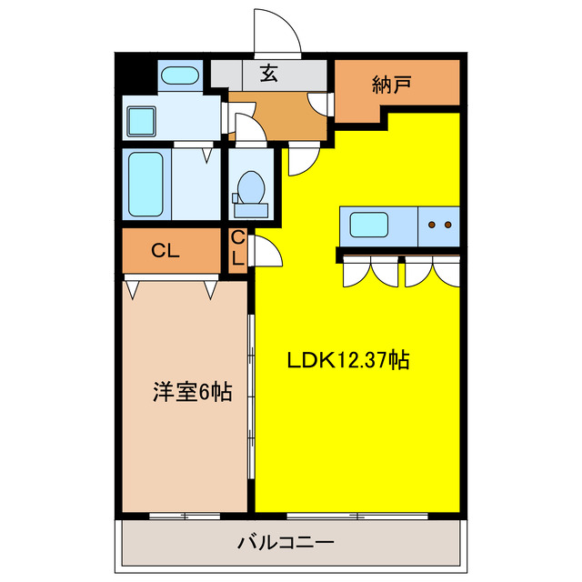 袋井市上山梨のマンションの間取り