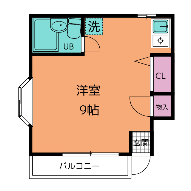 ローズアパートＱ４５の間取り