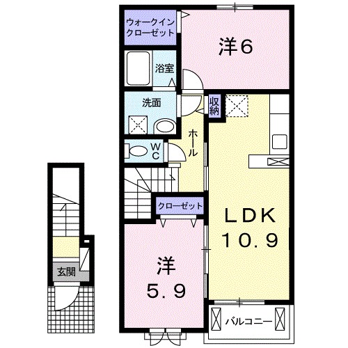 シティホームズ彦島の間取り