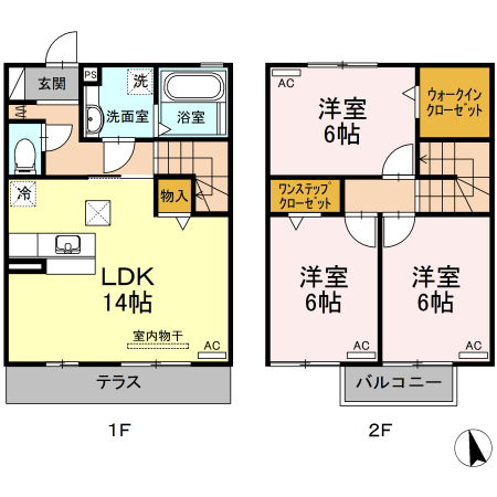 【グリーンコートの間取り】