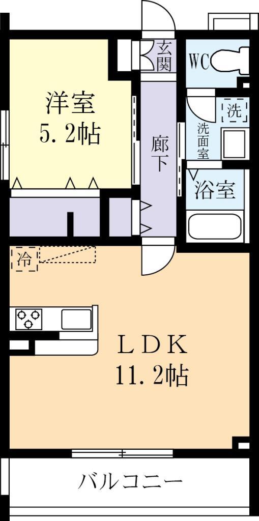 ウイングコート大町の間取り