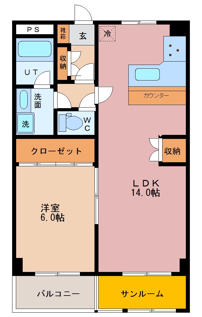 石金エクセレントビルの間取り