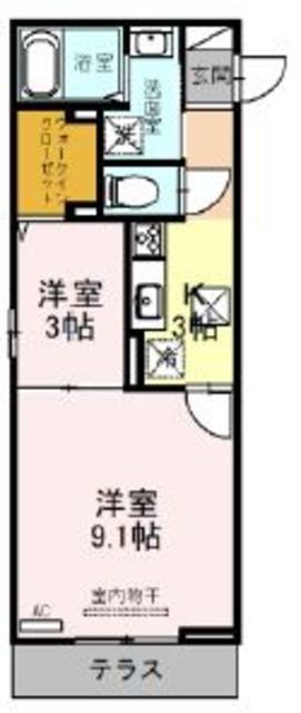 さいたま市西区大字指扇のアパートの間取り