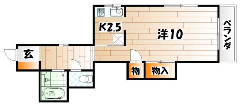 【ルポ門司駅前の間取り】