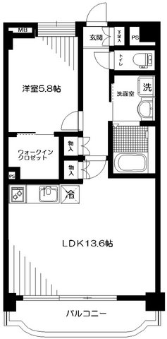 アジュール溝口の間取り