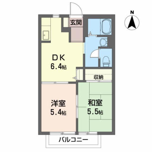 グリーン・アイ　Ｂの間取り