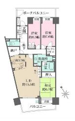 船橋市湊町のマンションの間取り