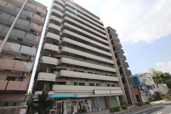 【尼崎市杭瀬本町のマンションの建物外観】