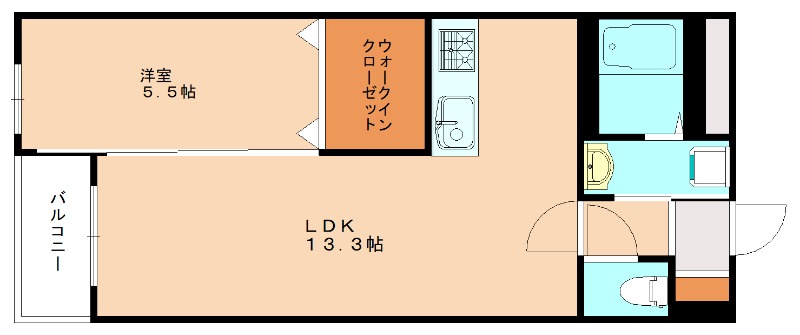 ベルオロール古賀ししぶ駅前の間取り