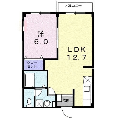 エルディムＳIの間取り