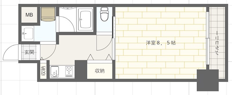 グレンパーク兵庫駅前の間取り