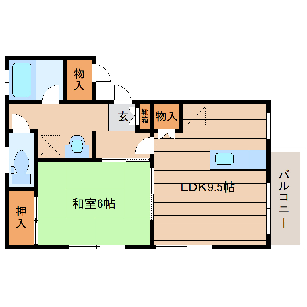 エルミーナAの間取り