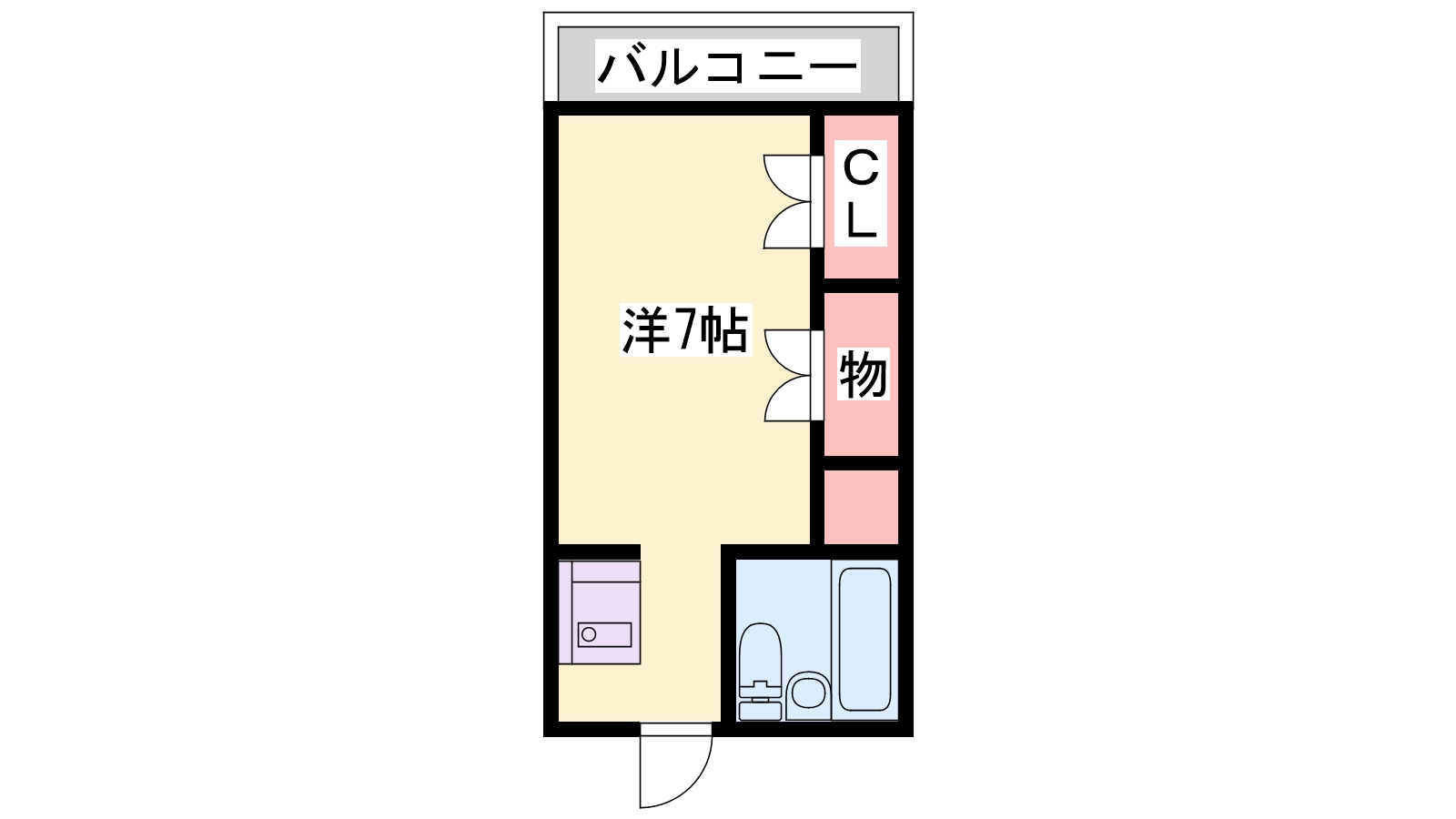 姫路市上手野のマンションの間取り