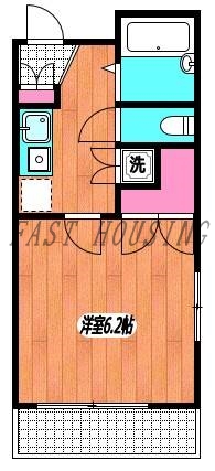 渋谷区富ヶ谷のマンションの間取り