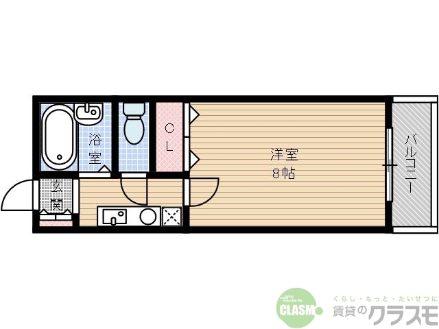 茨木市宮元町のマンションの間取り