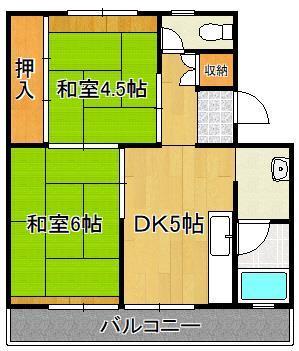 ビレッジハウス苅田２号棟の間取り