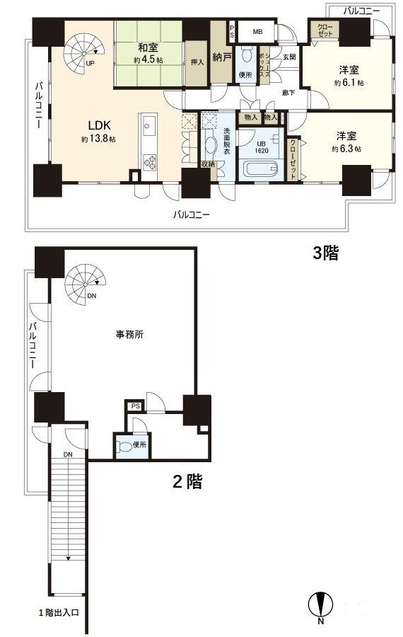 ルミナス小町トゥールドボヌールの間取り