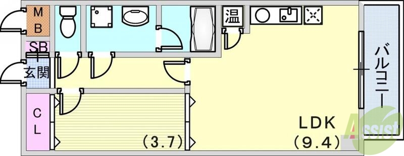 モアライフ魚崎の間取り