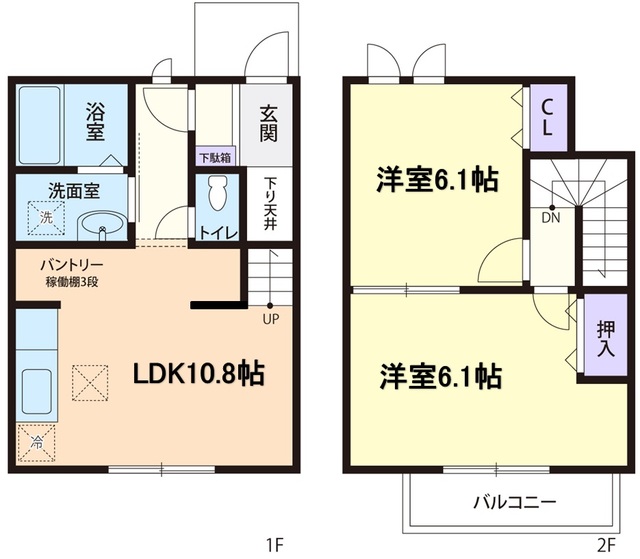 エンジェル　Aの間取り