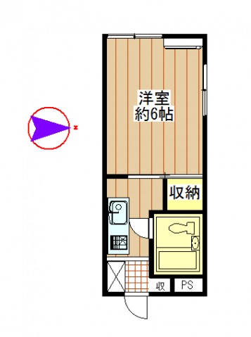 ハイツフレンド高崎横手町の間取り