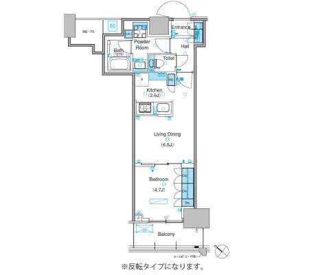 江東区豊洲のマンションの間取り