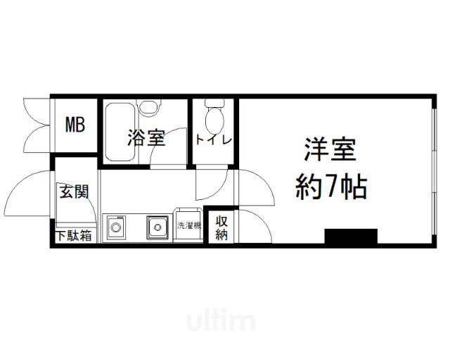 グランタック河原町五条の間取り