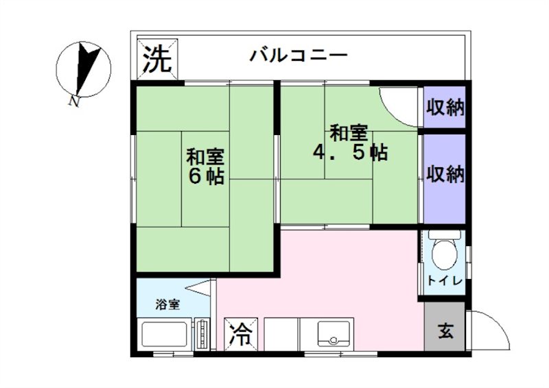 第５新上荘の間取り