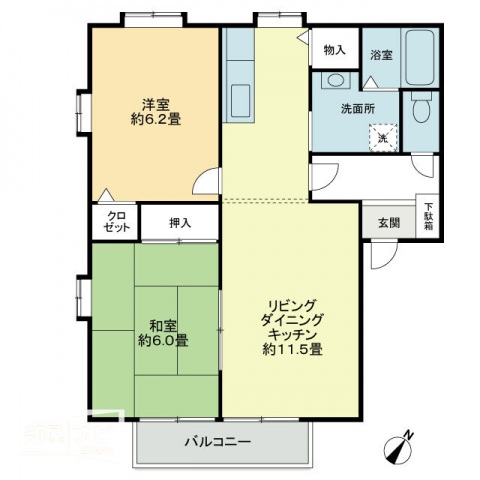 フォブール城東の間取り