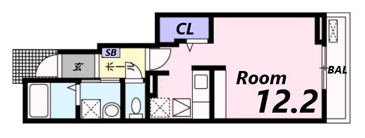 【姫路市飾磨区蓼野町のアパートの間取り】