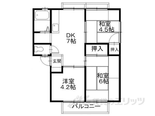 エクセレントハイツ17の間取り