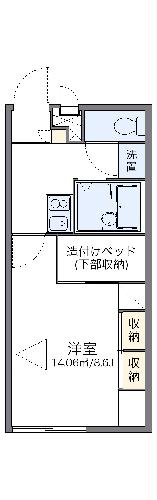 レオパレス檀田Ｂの間取り