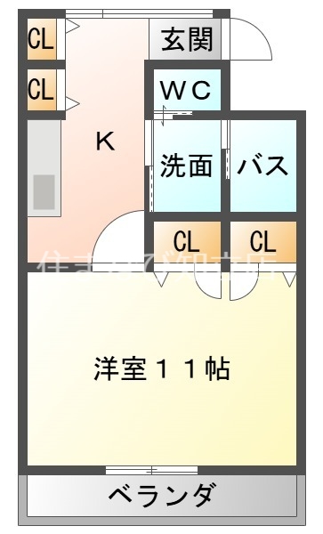 Sakura Garden A館の間取り