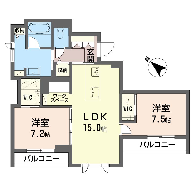 サントリナの間取り