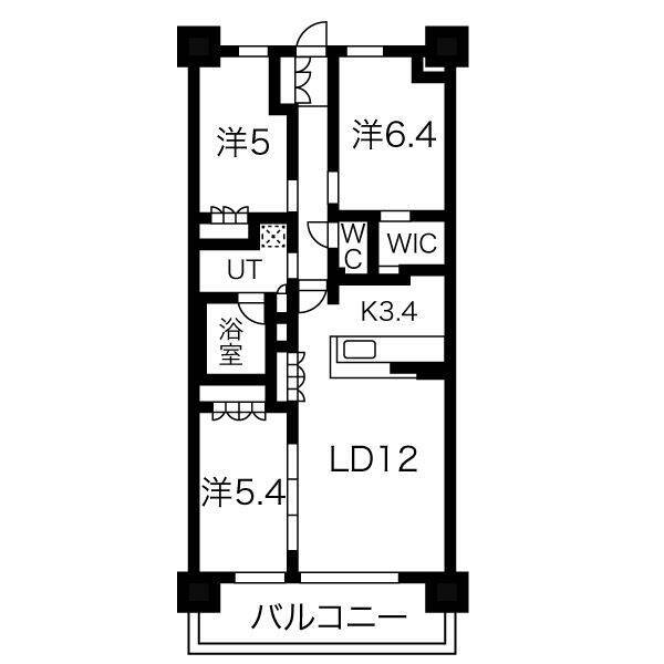 【名古屋市港区港明のマンションの間取り】