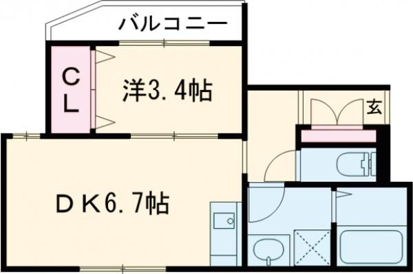 WING明石大久保の間取り