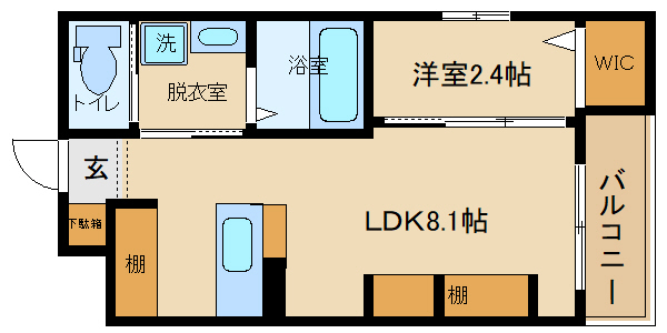 【柏原市今町のマンションの間取り】