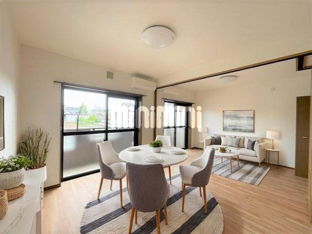 眺望　本画像はＣＧで作成しており、実際に家具等は置かれておりません