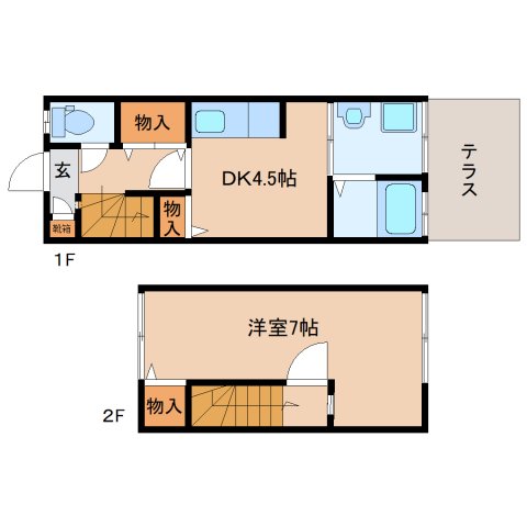 クレール森本2の間取り