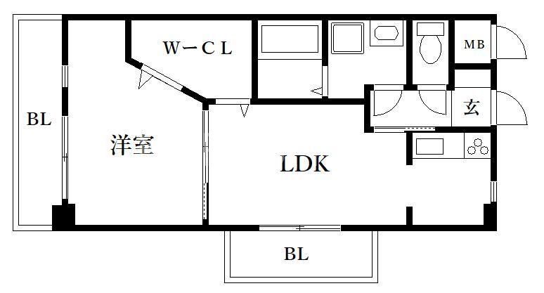アミティエ博多駅南の間取り