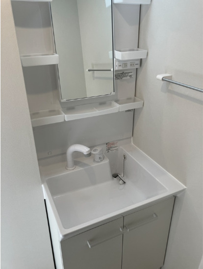 洗面設備　同施工物件のお写真です。