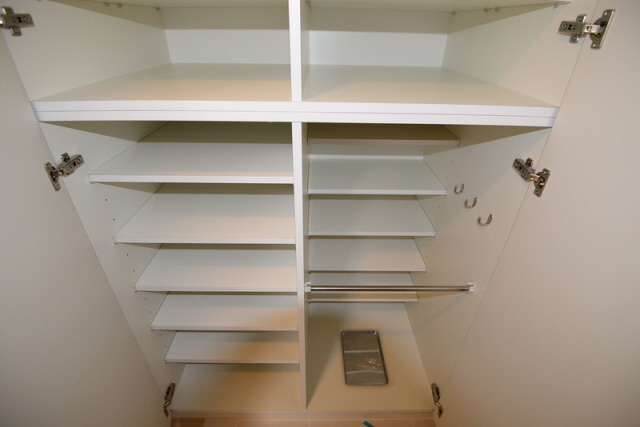 収納　たっぷりとした収納スペースです