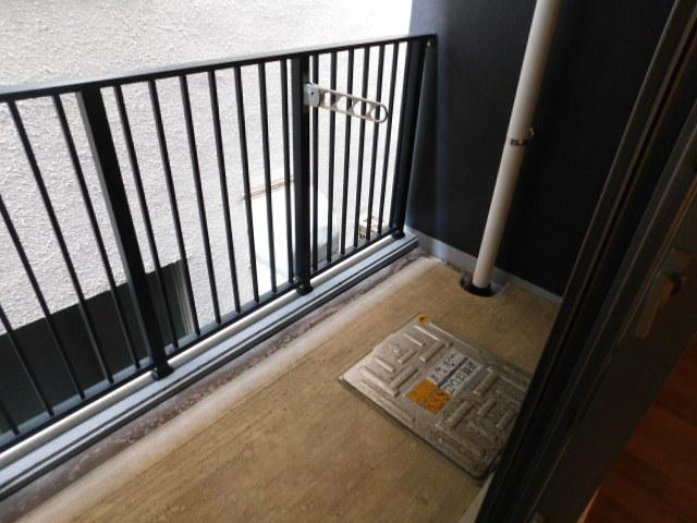 バルコニー　洗濯物もしっかり干せます！！