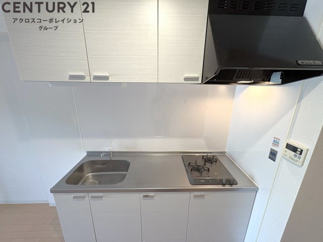 キッチン　２口ガスコンロ付きのキッチンです！