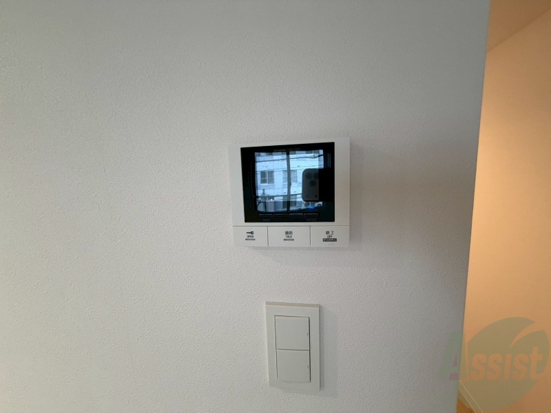 セキュリティ　ＴＶモニター付インターホンです。来客者の顔が見えるので安心！