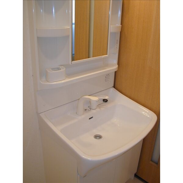洗面設備　写真は203号室のもの